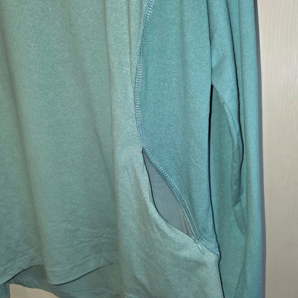 Spyder Active Shirt Womens Long Sleeve Pullover Top Sz XL Green Two Tone Stretch - Picture 6 of 13
